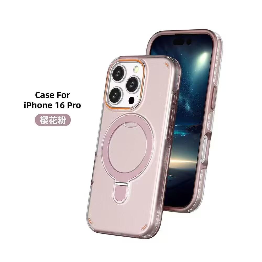 17 Applicable iPhone17promax magnetic suction bracket 17pro Apple 16 mobile phone case 16proma cover 16pro