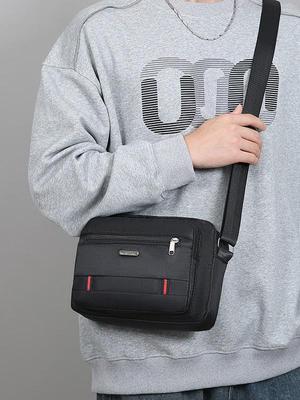 Men's Large Capacity Oxford Cloth Crossbody Shoulder Bag - Versatile and Casual for Commuting