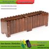 Hualongdun Outdoor Carbonized Wood Planter Box