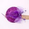 1Pc Headwear Hair Accessories Fascinator Hat Feather Flower Girl Pearl Beaded Decor Hair Clips Children's