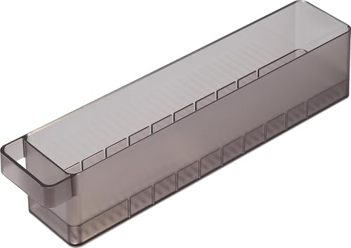 [Yamazaki] Refrigerator Case S with Dividers Black – Storage