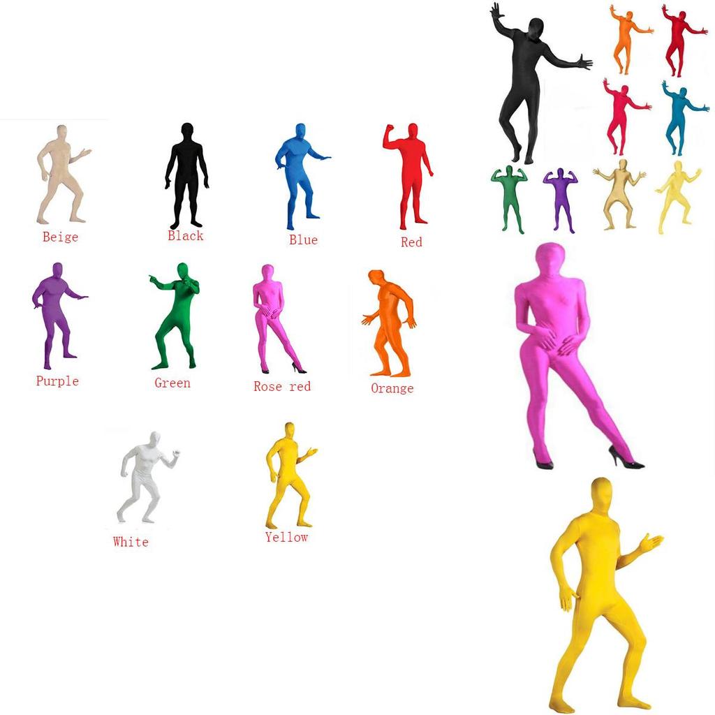 Premium Full Body Lycra Spandex Skin Suit Catsuit For Halloween Party Wear Unisex
