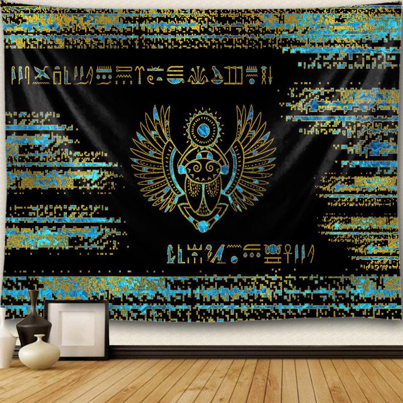 Home Old Culture Retro Wall Decoration Ancient Egypt Tapestry Mystical Symbols Tapestry Wall Hanging Cloth
