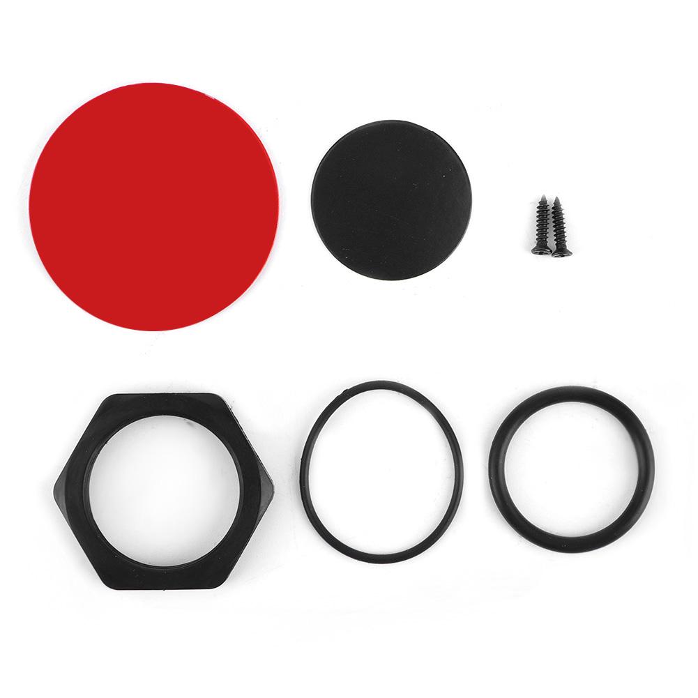 Universal 12V Engine Push Start Starter Button Switch Kit ModificationRed Light