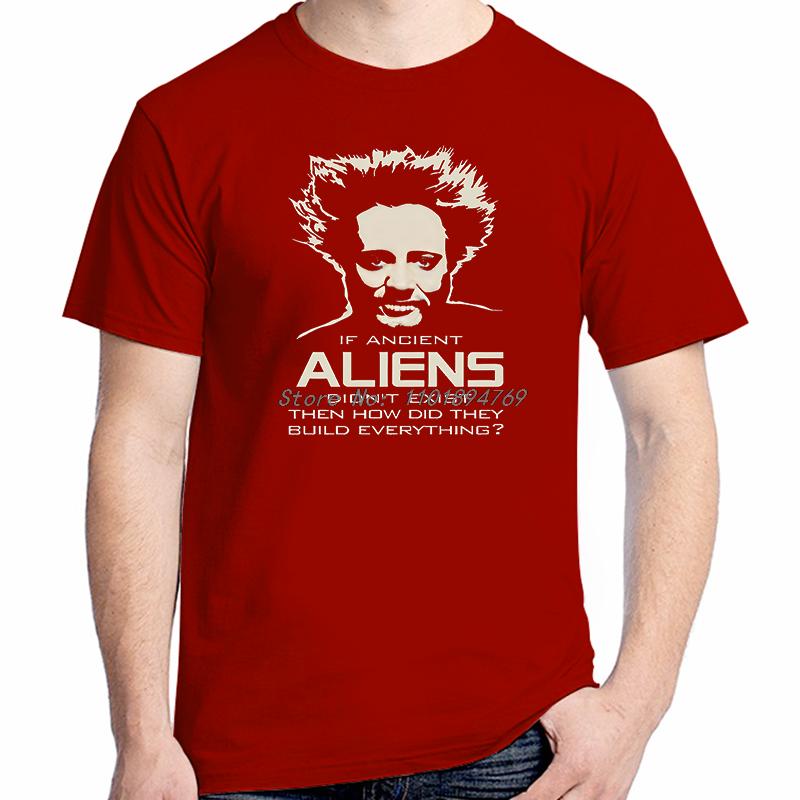 Giorgio Tsoukalos T Shirt Ancient Alien Astronauts Ufo Space Classic Graphic T Shirts Summer Unisexs Cotton Short Sleeve Tshirt