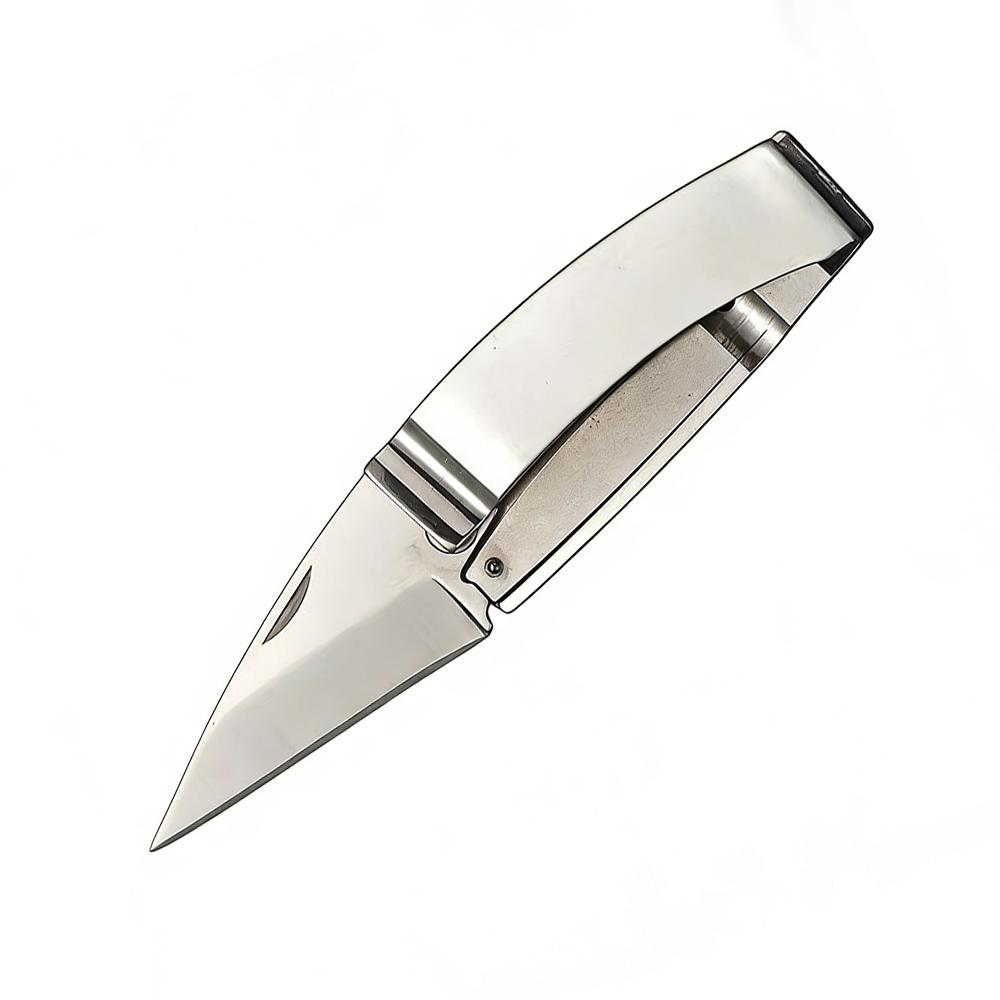 Stainless Steel Sharp Blade Folding Knife Outdoor Camping Pocket EDC Knife Multifunctional Hand Tools With Wallet Note Clip