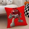 Cute Colorful American Brand MMMs Cushion Cover Throw Pillow Cover Hidden Button Durable Polyester Chair Cushion