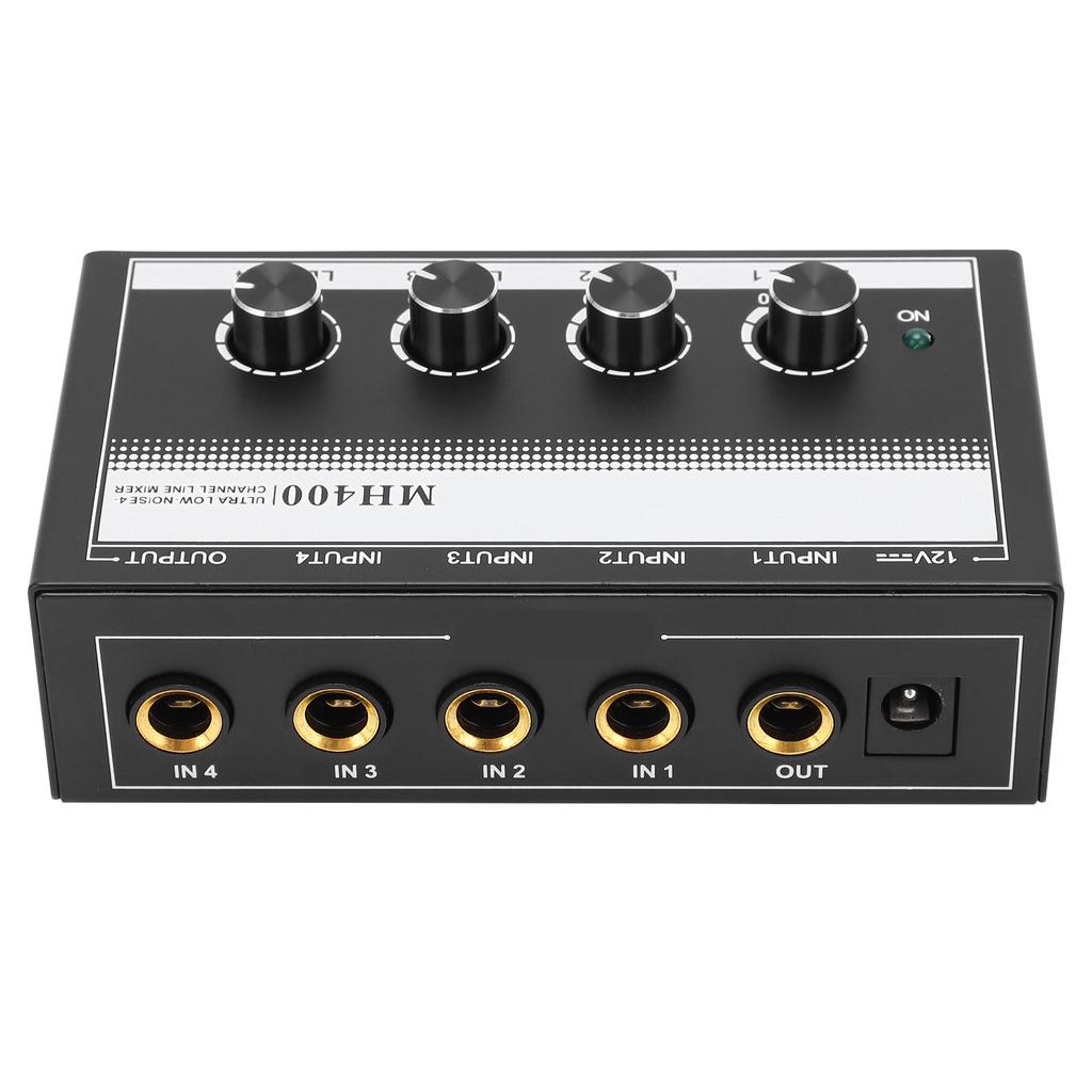 Sound Mixer 4 Kanäle Line Rauscharm Mini Kompakt für Club Bühne