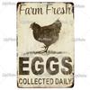 MyPlate Fresh Egg Metal Sign Vintage Plaque Tin Sign Home Decor Bar Sign Coop Ckicks Art Poster Outdoor Decor