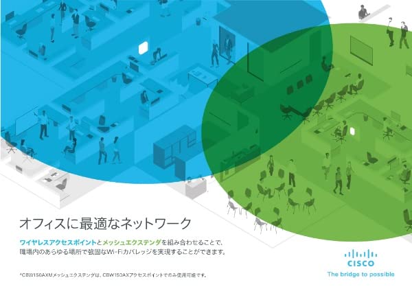 Cisco Systems Cisco 2x2 Mesh Extender For Corporate Use Only CBW150AX Can Be Connected Wi-Fi6 (151AXM-Q-JP)