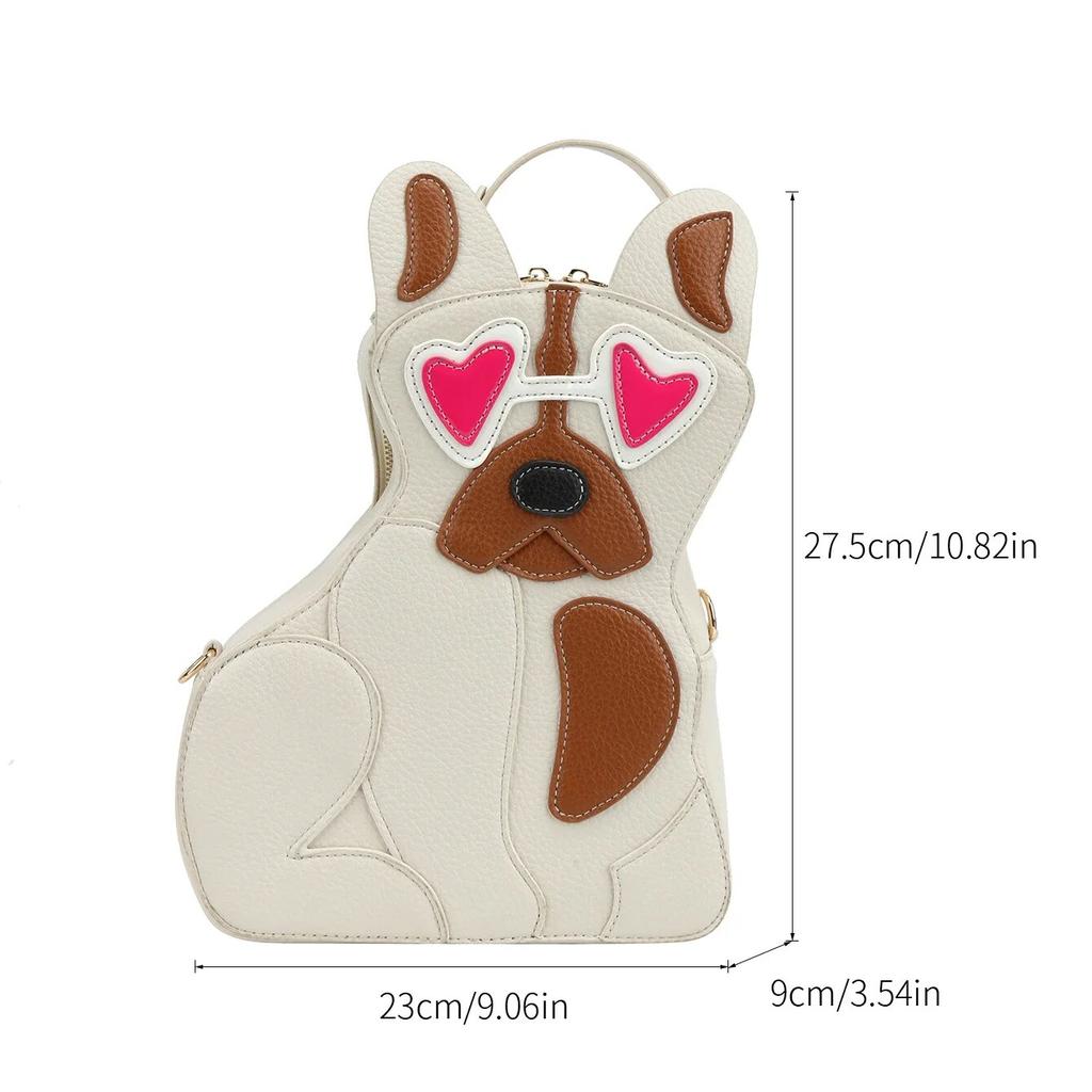Dog Fun Bag For Lady Girls 2026 Spring Versatile Crossbody Bag High Quality Pu Leather Bag Handbag Femme Casual Cartoo Backpack
