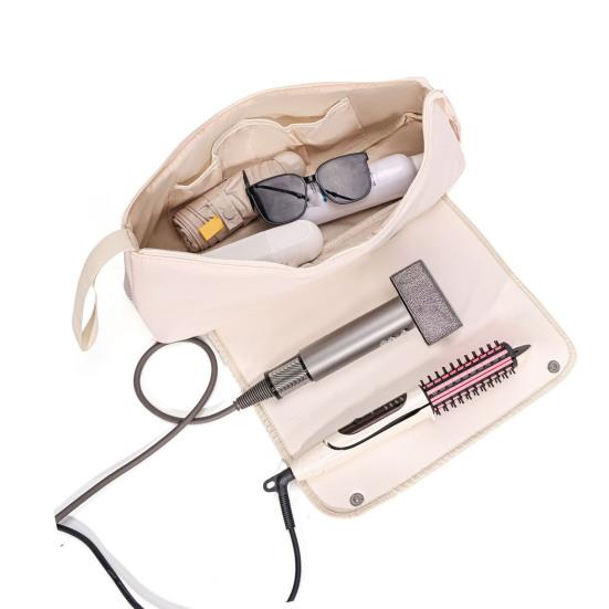 Yousheng Torba do Przechowywania Narzędzi Fryzjerskich Podróżna Saszetka na Narzędzia do Stylizacji Włosów Przenośna Kosmetyczka Organizer na Narzędzia Fryzjerskie z Matą Odporną na Ciepło do Lokówki