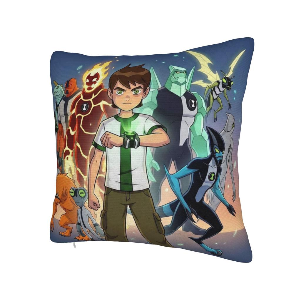Decorative Pillow Covers Ben 10 Anime Merch Car Throw Pillow Case Cover Square Multi Size