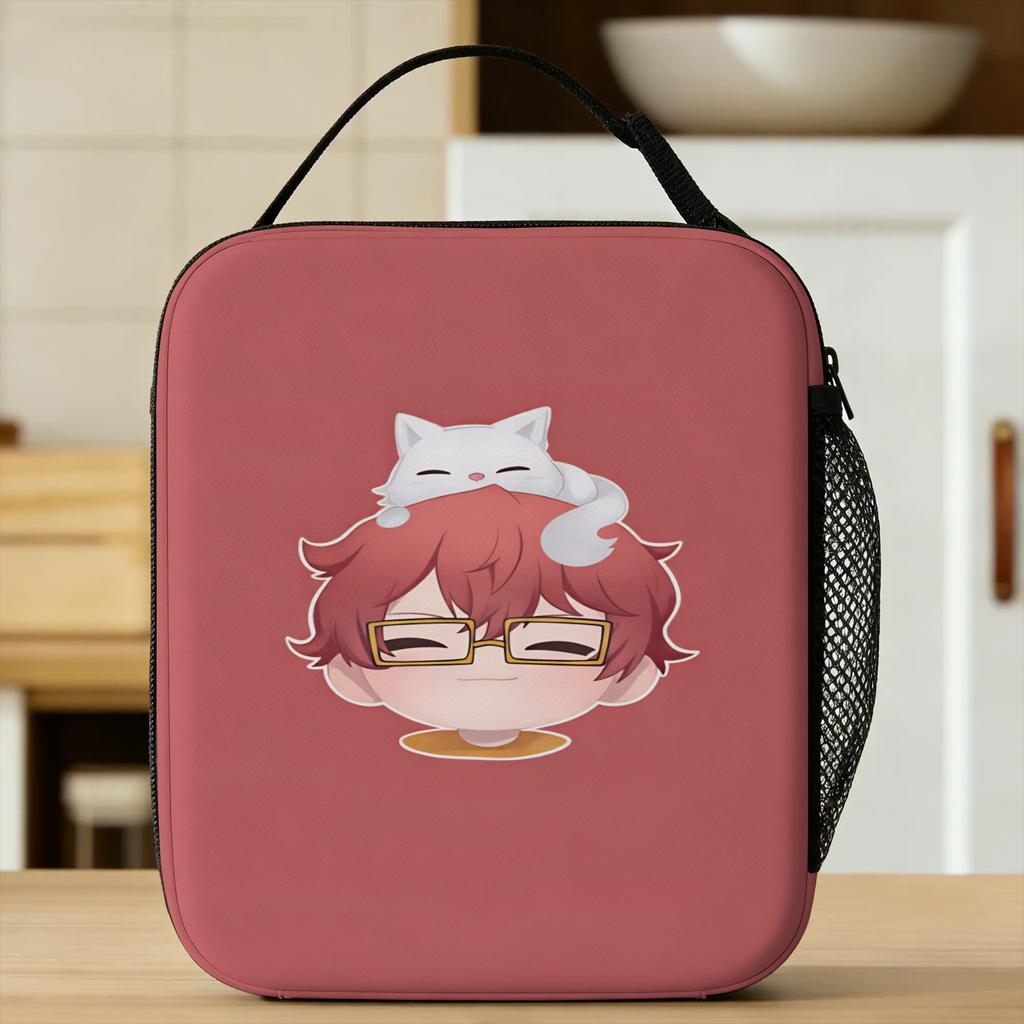 Mystic 707 Lunch Bag Cartoon Character Portable Insulated Lunch Box Women Travel Designer Cooler Bag Cute Oxford Tote Food Bags