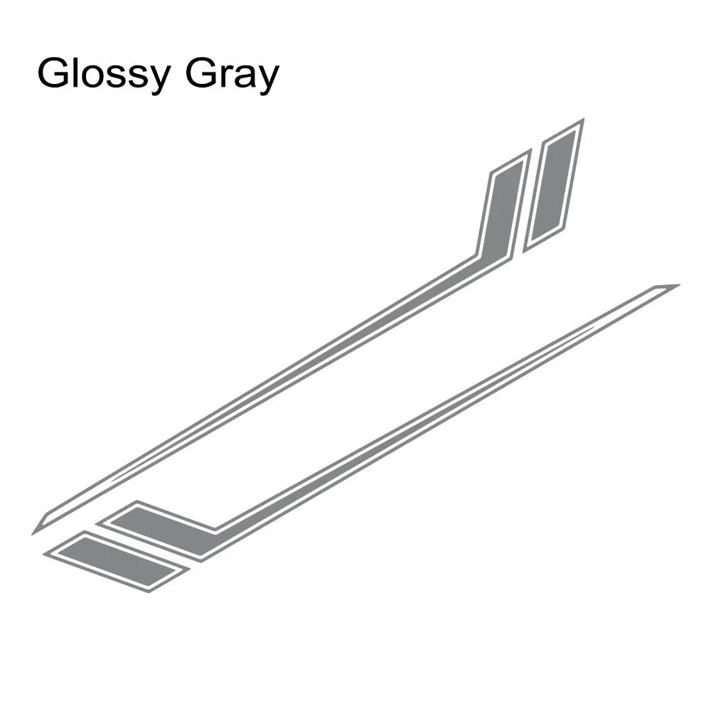 2PCS Double Long Striped Car Door Side Stickers Racing Style Striped Vinyl Decals Auto Body DIY Decoration Stickers Accessories
