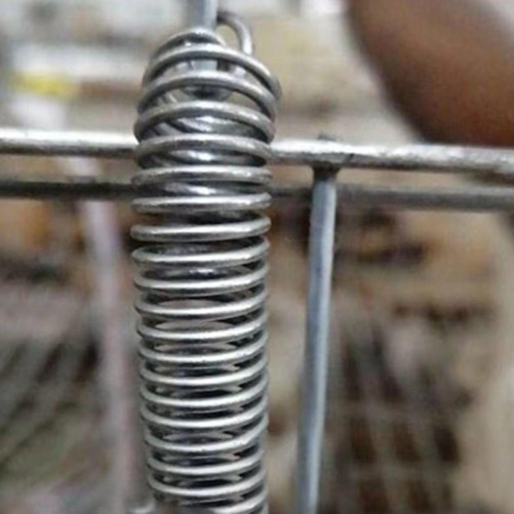 Durable Metal Spring Lock Telescopic Spring Tension Spring Rabbit Cage Door Hook With Hook Extension Spring Metal Spring Lock