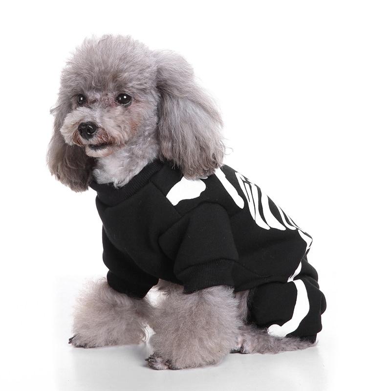 Pet Skull Skeleton Sweater Cosplay Costumes for Halloween Christmas Suit Clothes for Dogs Cats