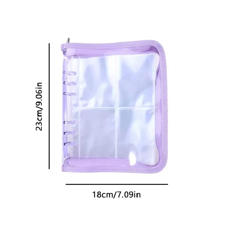 1 Set Candy Colors Convenient Large Capacity Photo Album Includes Sealed Bag Portable Multiple Sizes Multi-Function 25.3x18.5cm