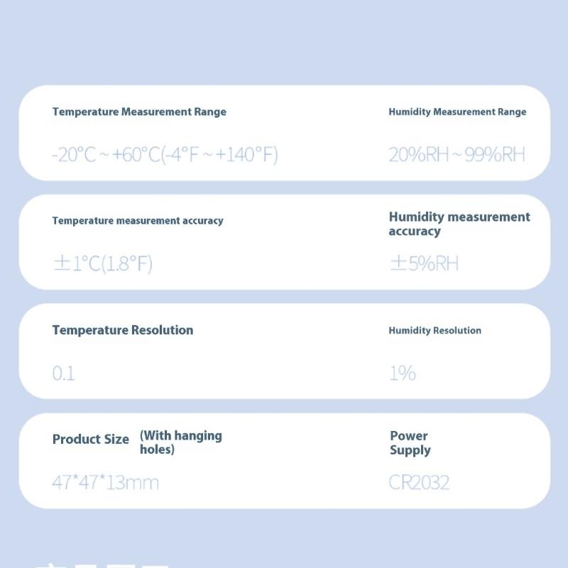 Mini Digital-Hygrometer für Innenräume Mit Großem Display Für Zuhause Büro Genaue Luftfeuchtigkeit Temperatur Überwachung Einfache Installation