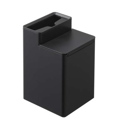 Yamazaki Torn Toalettmoppställ med Rengöringsark B11 x D12 x för Toalett och Golvmopp Modell 6061 Förvaring, Svart, Ca. H17cm, Förvaring,