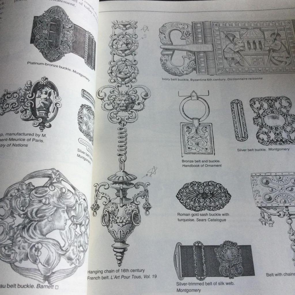 [USED] Jewelry Illustrations Foreign Books Jewelry Middle Ages Ancient Accessories Necklaces