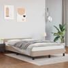 VidaXL Bed Frames with Headboard Slat Base Upholstered Bed Slat Frame Double Bed Adult Bedroom Cappuccino 347494