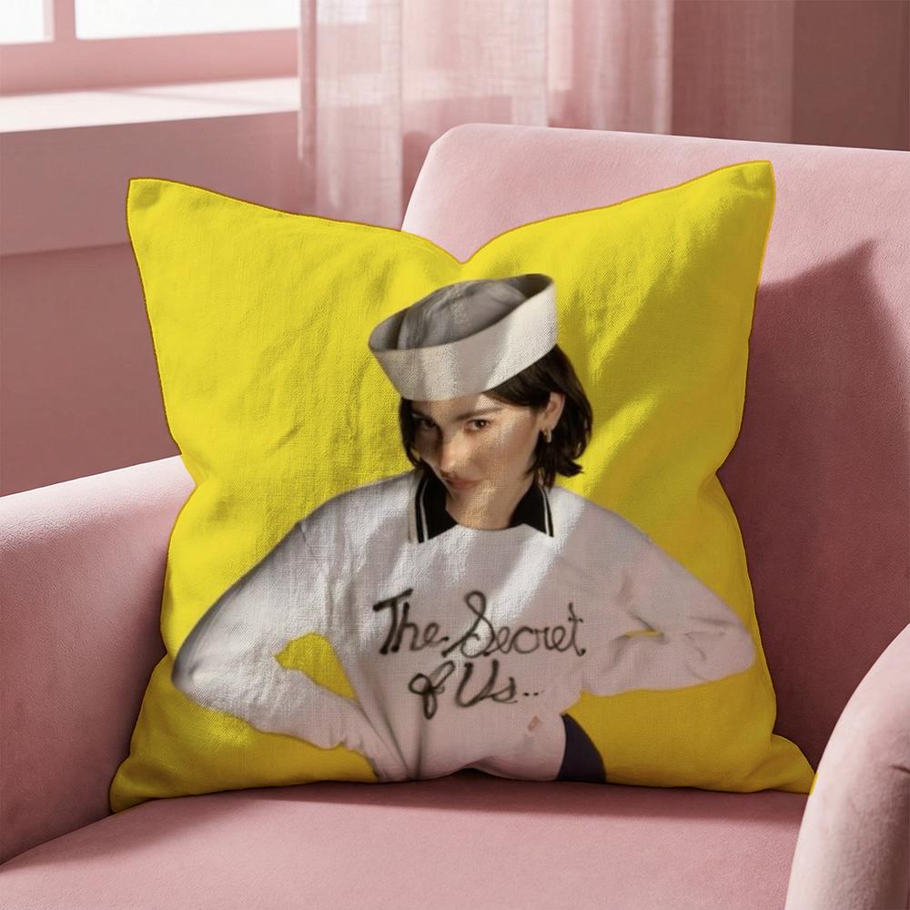 Singer G-Gracie Abrams Cushion Cover Multi-Scene Pillow Cover for Home & Car - Reversible, Soft & Durable for Daily Use