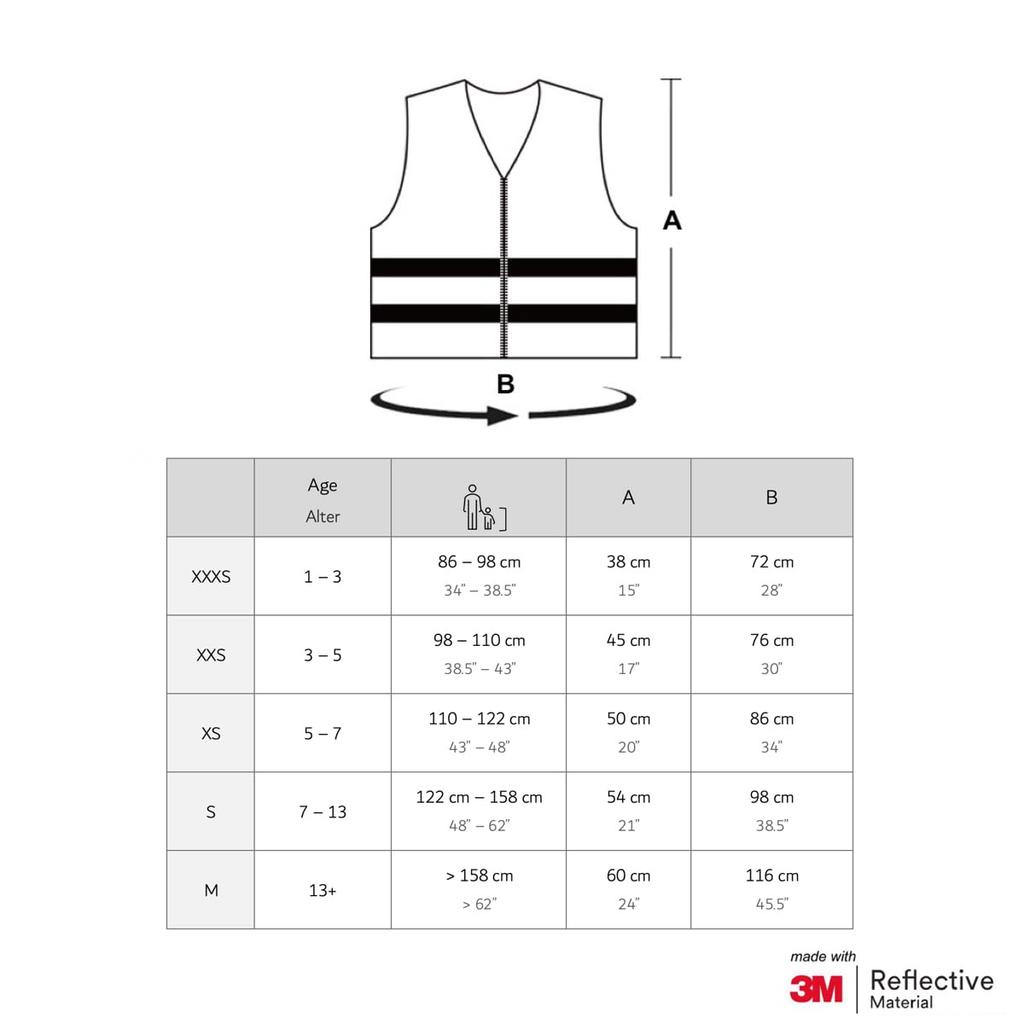 [Salzmann] Reflective vest for children - 3M reflective material used