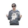 Autumn and Winter European and American Women's Clothing Pet Cat Parent-child Clothing Casual Pullover Sweater Hooded Dog Dog Jacket Men's Clothing