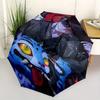 KPop Demon X Automatic Opening and Closing Folding Umbrella with 8-rib Frame and Compact Travel Design, Perfect for All Occasions | Stylish
