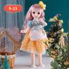 1/6 SD 30cm BJD Dolls Clothes Attractive Eyes Long Hair Dress Up Doll 23 Moveable Joints Anime Toy