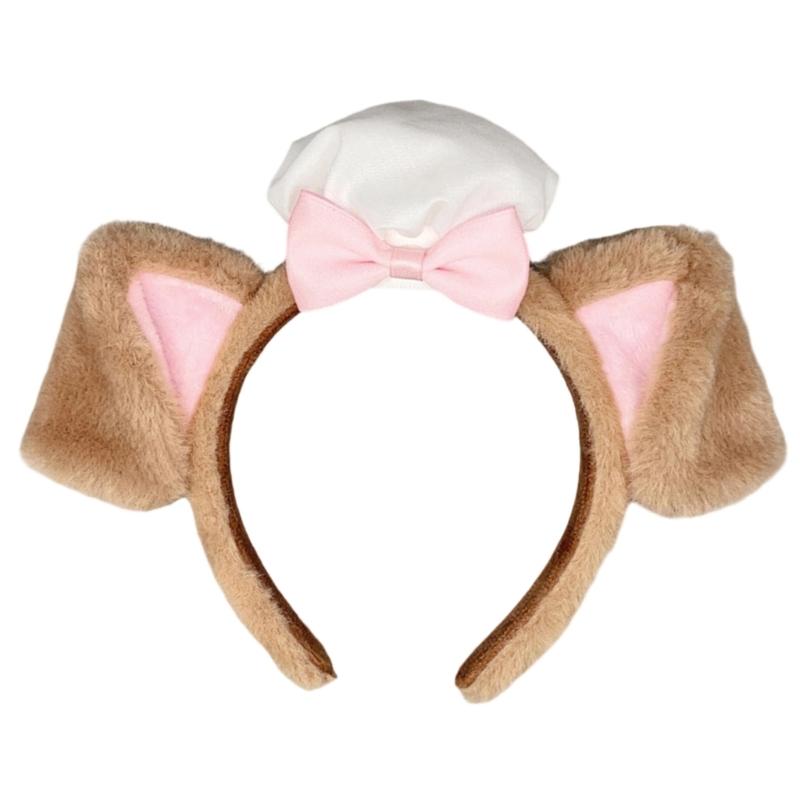 Soft Plush Dog Ear Hairband For Women Girls Cosplay Anime Hair Hoop Party Costume Sweet Style Accessory