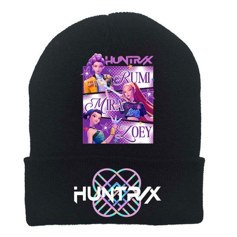 KPOP Witch Hunt Gruppe Strickmützen, Herbst- und Winteraufgeschlagene Wollmützen, Warme Pullover-Wintermützen für draußen, Kälteschutzmützen