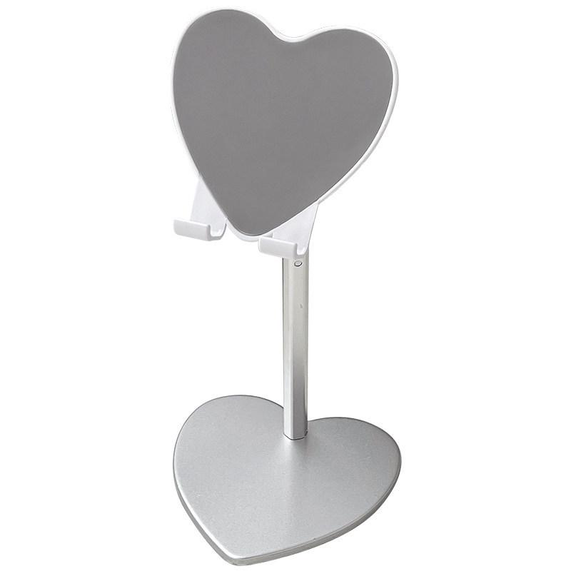 Adjustable Heart-Shaped Phone and Tablet Stand for Watching and Live Streaming On Desktop