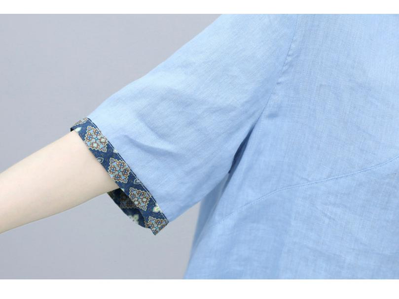 Summer 2025 Women's Retro Chinese Style Linen Top and Wide-Leg Pants Set