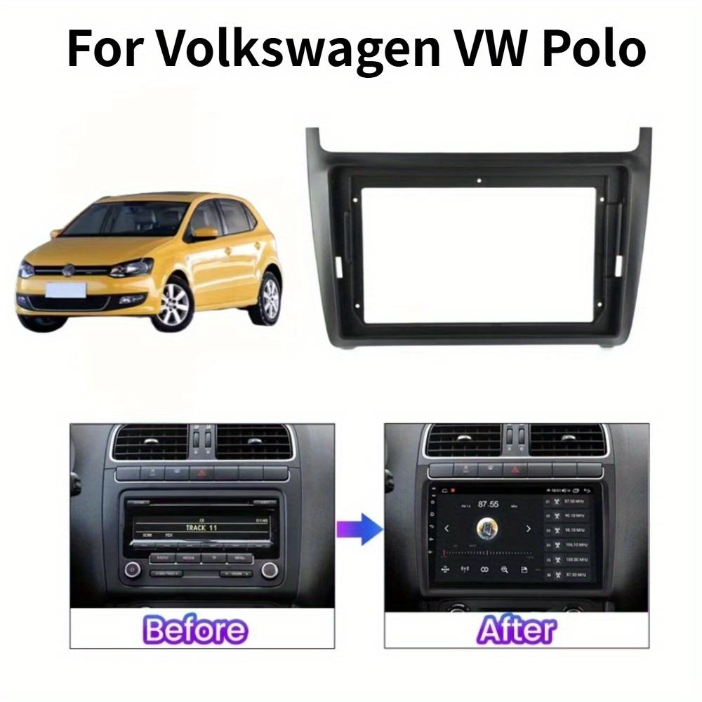 2 DIN 9 Zoll Autoradio Audioblende Rahmen Für Volkswagen VW Polo 2011-2016 DVD Panel Blendenrahmen Einbau Zierleisten-Kit