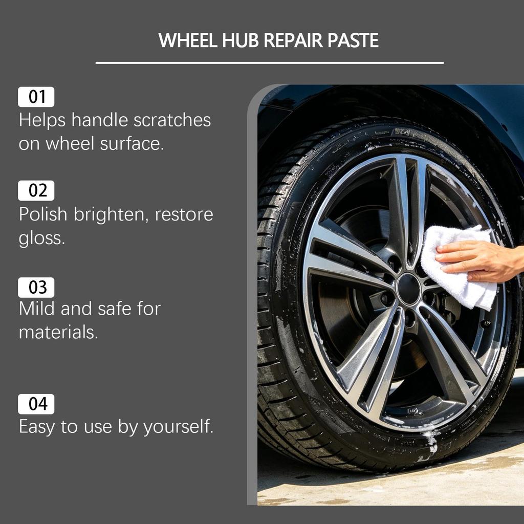 Hikmarion Car Wheel Scratch Repair & Rust Care Cream