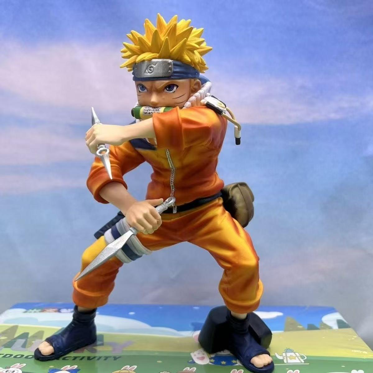 In stock Anime Naruto Figures Sasuke Uzumaki Naruto Figure PVC PVC Action Figures Doll Collection Decoration Model Toys Gift