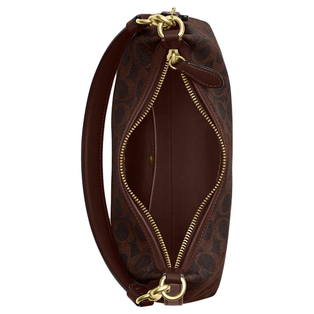Coach Borsa a Spalla Juliet 25 con Tracolla a Catena Rimovibile da Donna Marrone Acero CAM26-B4YDT