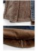 Girls' Fleece-Lined Denim Jacket - Warm Korean Style Autumn/Winter Cotton-Padded Top for Little Girls