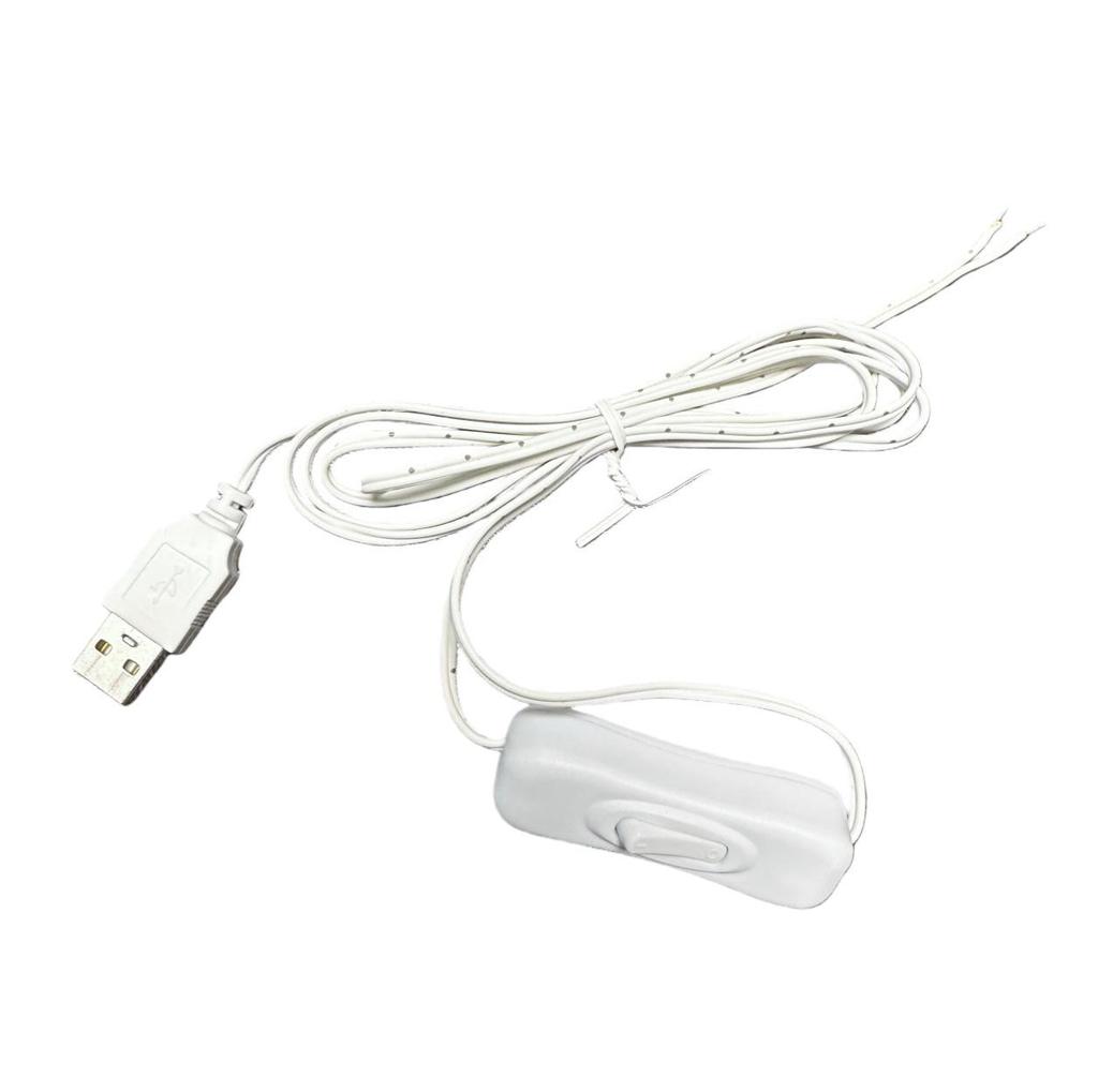 USB prodlužovací světelný řetěz se spínačem a koncovkou