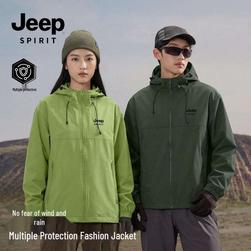 JEEP SPIRIT Men s Triple-Defense Hooded Outdoor Jacket 4XL