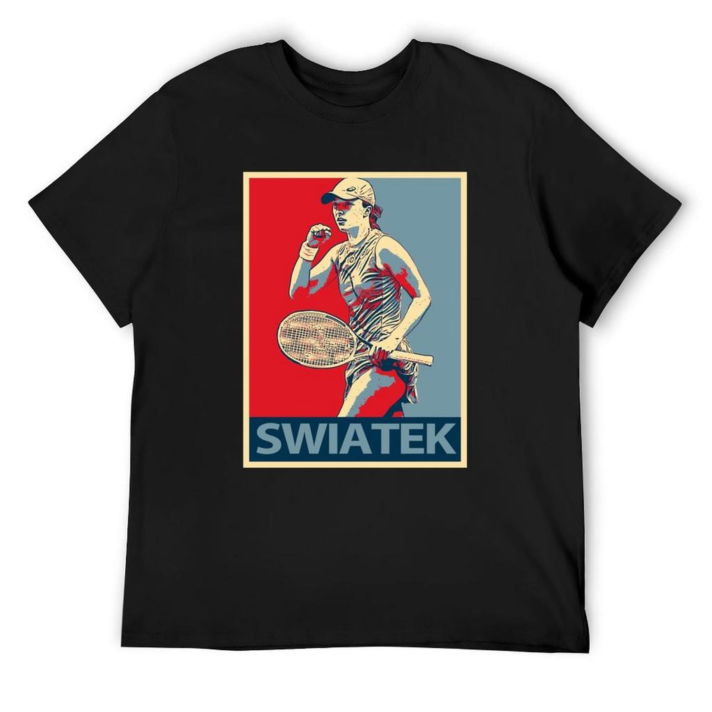 Iga Swiatek T-Shirt Grafik T-Shirt Hippie Kleidung Übergröße Kleidung Shirts Grafik T-Shirt Herren T-Shirts lässig stilvoll