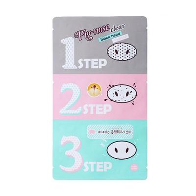 Pig Clear Black Head 3-step Kit 1 Sheet