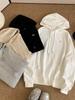 ALOGANT Unisex Luźna Bluza z Kapturem z Polaru ze Sznurkiem i Kieszenią z Przodu