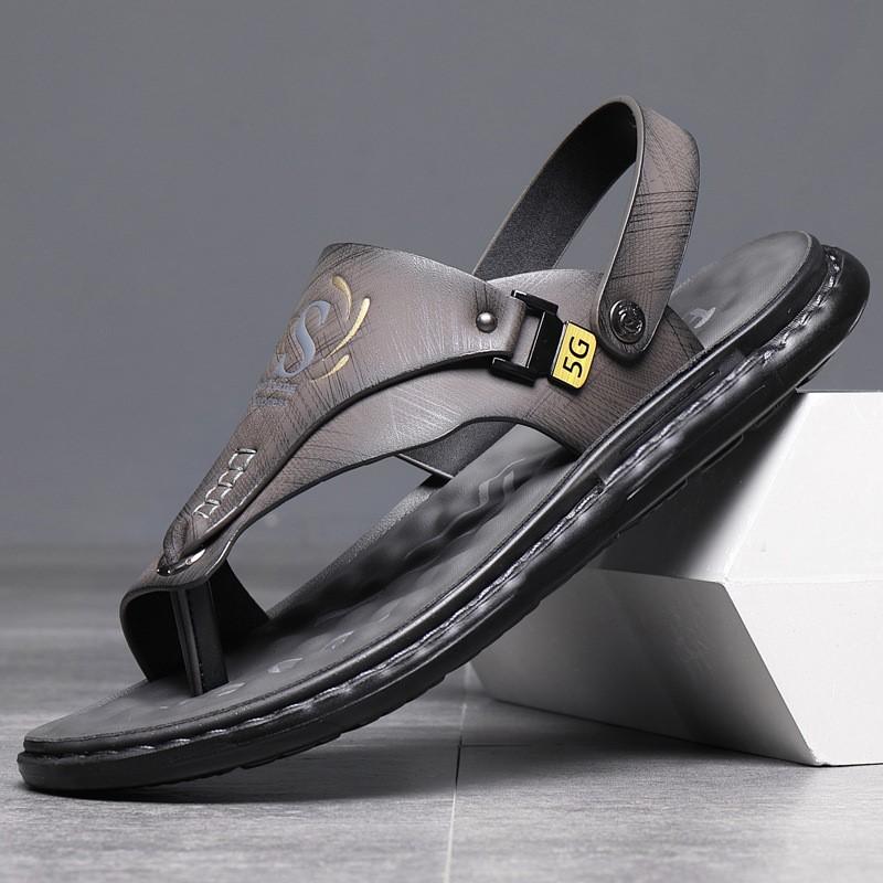 Men's sandals wholesale summer non-slip beach shoes men's  trade large size new flip-flops leisure outside to wear sandals D250