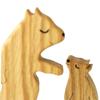 Holz Bären Familie Puzzle Niedliche Holz Bären Skulptur Einzigartiges Cartoon Wohndekor Dekorative Schreibtischdekoration Für Mama
