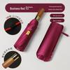 Nanqiao NQ-909 Automatic Wood Handle UV Folding Umbrella
