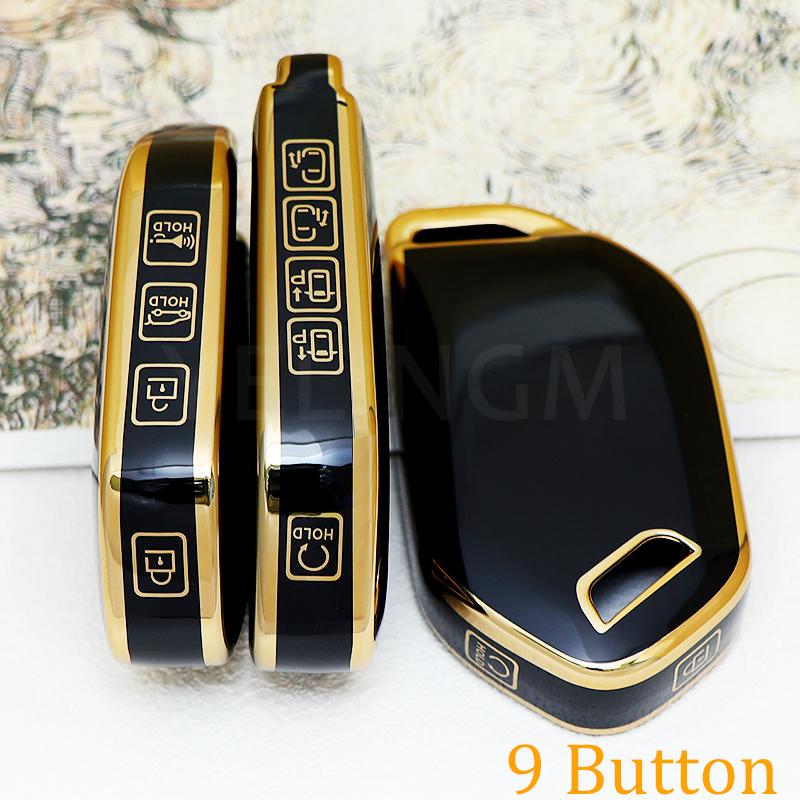 4/5/6/7/8/9 Bottons Car Smart Remote Key Case Cover for Kia Carnival EV9 Picanto GT Line 2024 Auto Shell Fob Holder Accessories