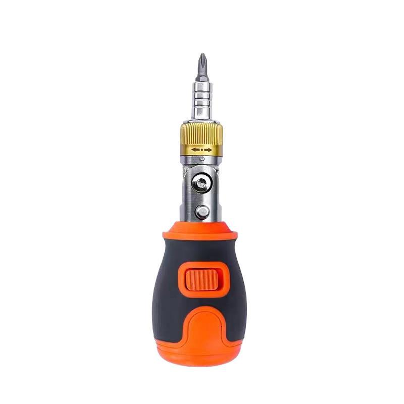 Bendable Multi-Angle Two-Way Ratchet Screwdriver with Awl